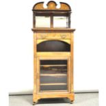 A Victorian rosewood and marquetry music cabinet, ...