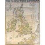 Mogg's Map of Steam Navigation, being a later itinerary of Great Britain and Ireland, a folding