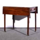 A George III mahogany Pembroke table, ...