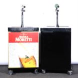 Two David Classic Green Draught Beer installation units, ...