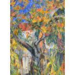 English School, 20th Century, Trees in a garden, ...