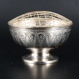 A Scottish silver rose bowl, by WM, Edinburgh 1870, ...