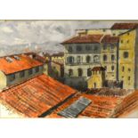 Copson, townscape with roofs, ...