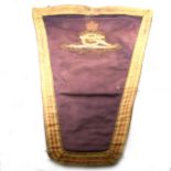Royal Artillery cloth and bullion pennant