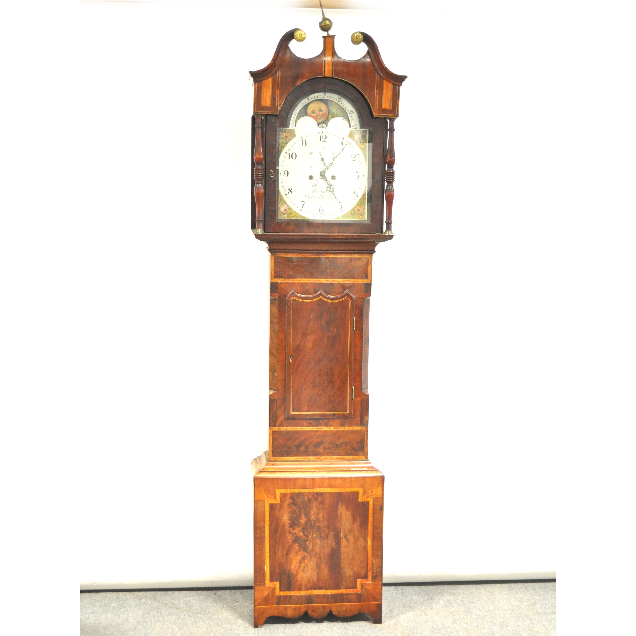 An early Victorian mahogany longcase clock, ...