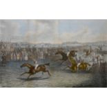 Hunt, after Alken, A Hurdle Race, four colour prints, ...