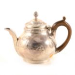 George II style teapot, cancelled marks and remarked London 2019