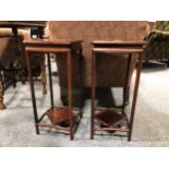 A pair of Chinese hardwood stands,