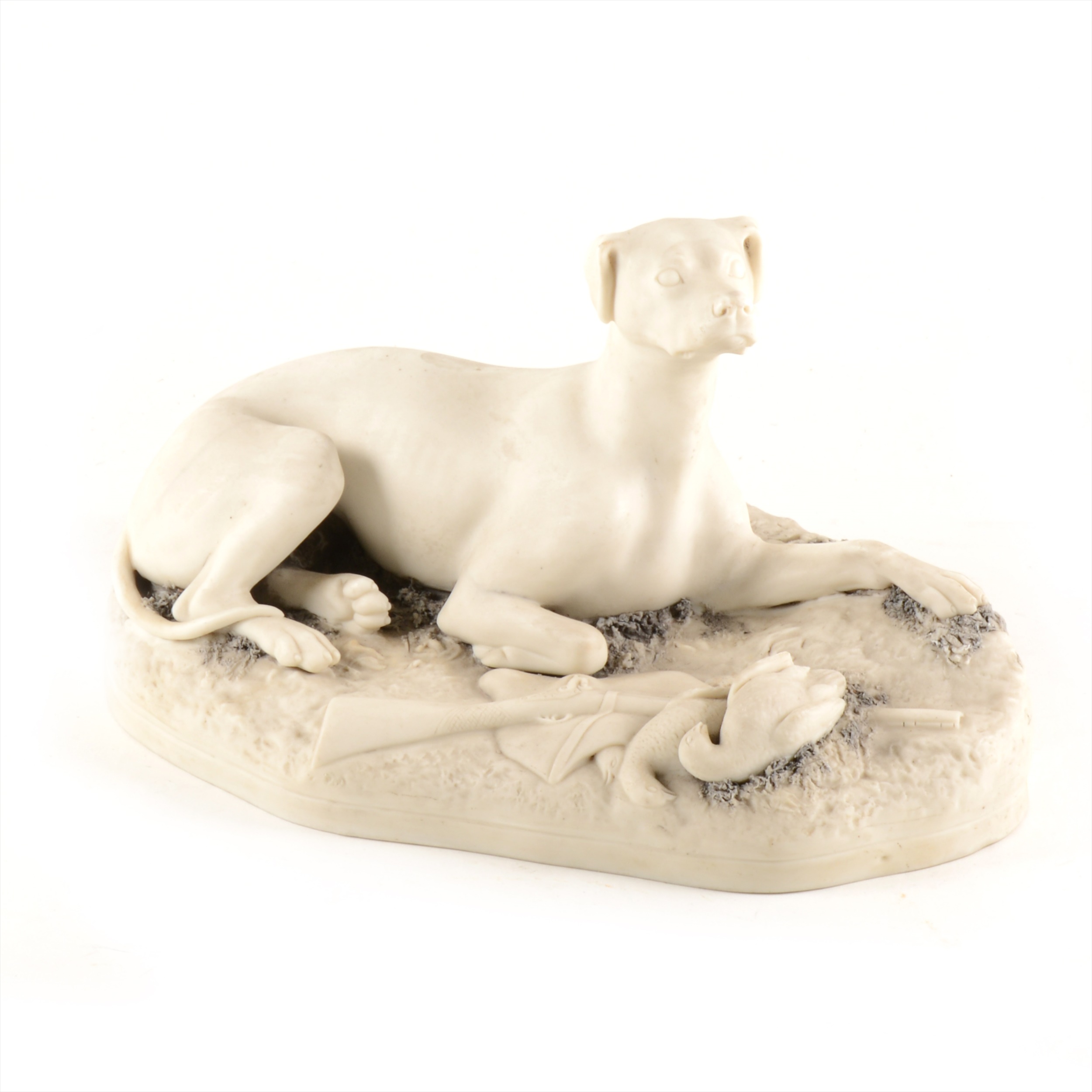 Copeland parian model of a Gun Dog - Image 2 of 2