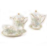 Minton bone china tea for two set, Vanessa pattern.