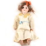 Armand Marseille 'Floradora' bisque head doll, sleeping eyes, composition body, 58cm