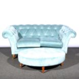 Traditional style two-seater Chesterfield settee by Laura Ashley