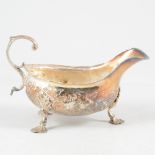 George III silver sauce boat, William Skeen, London, 1760.