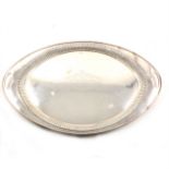 A silver oval tray, Atkin Brothers, Sheffield 1913