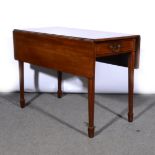 A Victorian mahogany Pembroke table,