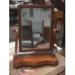 A Victorian mahogany toilet mirror,