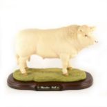 Naturecraft - Charolais Bull sculpture, made for The British Charolais Cattle Society.