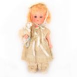 Armand Marseille Germany bisque head doll, stamped 310 10/0, with 'Little Bo Peep' outfit