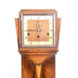 Oak grandmother clock,