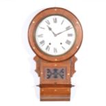 An American rosewood cased wall clock