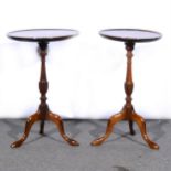 A reproduction mahogany wine table,