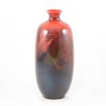 A Royal Doulton Flambe Veined vase number 1619, 29cm.