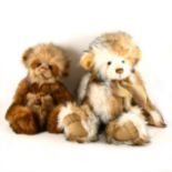 Charlie Bears, "Snugglebum" limited edition to 600, 42cm, and "Jackie" with name tags, 52cm.