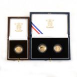 Royal Mint 1996 Ladies of Freedom gold proof £10 Britannia and $5 Liberty two coin set,