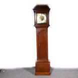 Thomas Bradford, London, an oak longcase clock,