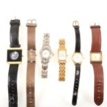 A collection of modern wrist watches.