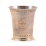 Beaker of 17th Century design, marks cancelled