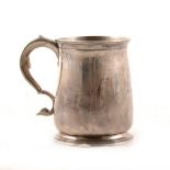 George III mug, marks cancelled, remarked 800 Standard