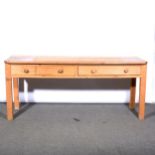 Large pine serving table