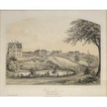 A Victorian lithograph, Uppingham from the South West