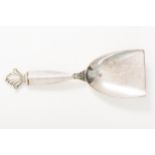 A sterling silver caddy spoon, Georg Jensen, post-1945.