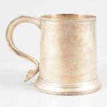 George I style mug, marks cancelled