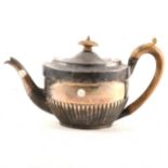 George III silver teapot, William Bennett, London 1801