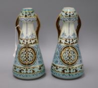 A pair of Arts & Crafts vases height 24.5cm