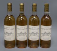 Four bottles of Chateau L'Arrivet-Haut-Brion - Pessac-Leognan, 1995, 75cl