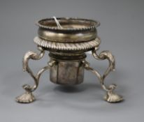 A George II silver coffee pot stand, Edward Wakelin, London, 1748, 10.2cm.