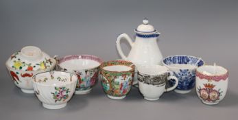 A collection of mixed 18th/19th ceramics (8)