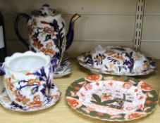 A Copeland Spode plate and Ridgeways ceramics