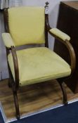 A Victorian Gothic revival elbow chair
