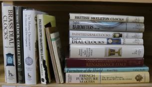 A quantity of reference books relating to furniture, clocks, barometers, etc.