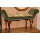 A George I style window seat W.101cm