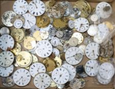 A large quantity of assorted pocket and wrist watch movements.