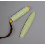Two jade pendants