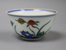 A Chinese wucai bowl, Chenghua mark diameter 9cm