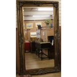 A large Victorian style wall mirror W.125cm