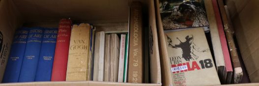 A quantity of books relating to History of Art, Van Gogh, Augustus Hare Pottery, etc.